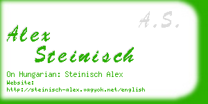 alex steinisch business card